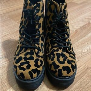 Leopard Print Women's Boots